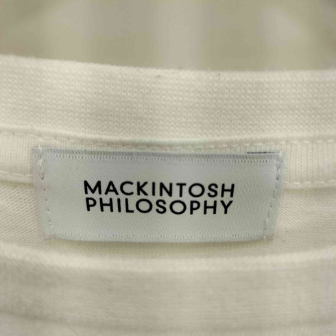 マッキントッシュフィロソフィー MACKINTOSH PHILOSOPHY フロントロゴプリント クルーネック半袖Tシャツ カットソー レディース 38