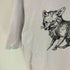 アンダーカバー UNDERCOVER 18SS SPIRITUAL NOISE期 狐 キツネ hate human LOVE ANIMAL プリント リバーシブル カットオフ 半袖 Tシャツ レディース FREE