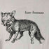 アンダーカバー UNDERCOVER 18SS SPIRITUAL NOISE期 狐 キツネ hate human LOVE ANIMAL プリント リバーシブル カットオフ 半袖 Tシャツ レディース FREE