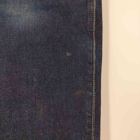 クラクトワークス Cluct Works 日本製 ロゴパッチ ストレート デニム パンツ メンズ 32