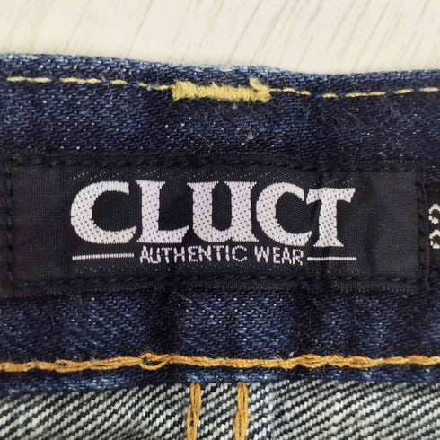 クラクトワークス Cluct Works 日本製 ロゴパッチ ストレート デニム パンツ メンズ 32