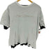 アンダーカバー UNDERCOVER 18SS SPIRITUAL NOISE期 発砲 プリント リバーシブル カットオフ 半袖 Tシャツ レディース FREE