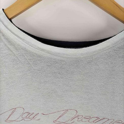 アンダーカバー UNDERCOVER 18SS SPIRITUAL NOISE期 発砲 プリント リバーシブル カットオフ 半袖 Tシャツ レディース FREE