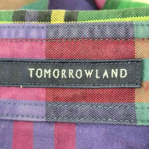 トゥモローランド TOMORROWLAND マルチカラー マドラスチェックボタンダウンシャツ メンズ JPN:M