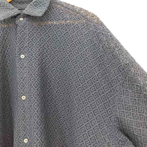 クレイル CLEL Balloon Sleeves Loose Lace Shirt バルーン袖 ルーズ レースシャツ メンズ JPN:S