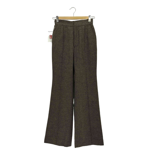 スロー バイスライ THROW by SLY NEP TWEED C P FLARE PT ネップ ツイード センタープレス フレアスラックスパンツ レディース 0