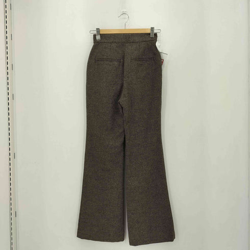 スロー バイスライ THROW by SLY NEP TWEED C P FLARE PT ネップ ツイード センタープレス フレアスラックスパンツ レディース 0