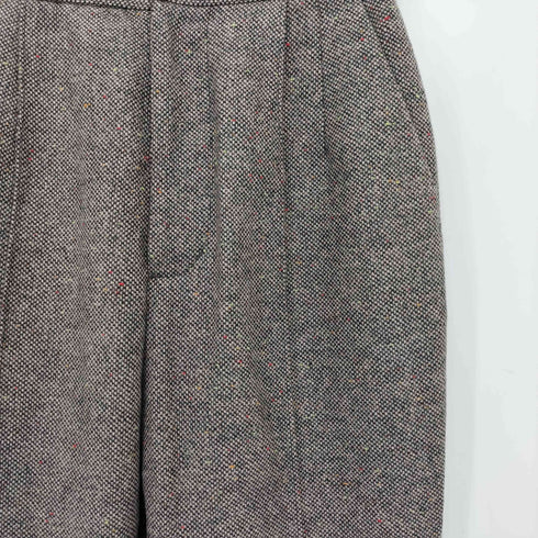 スロー バイスライ THROW by SLY NEP TWEED C P FLARE PT ネップ ツイード センタープレス フレアスラックスパンツ レディース 0