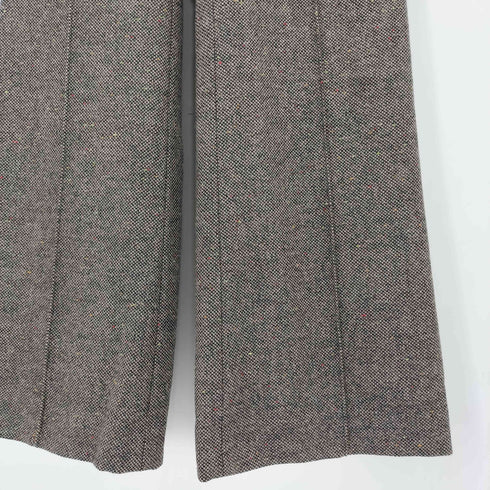 スロー バイスライ THROW by SLY NEP TWEED C P FLARE PT ネップ ツイード センタープレス フレアスラックスパンツ レディース 0