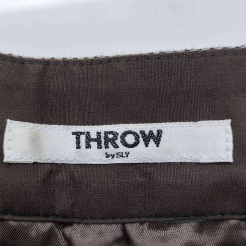 スロー バイスライ THROW by SLY NEP TWEED C P FLARE PT ネップ ツイード センタープレス フレアスラックスパンツ レディース 0
