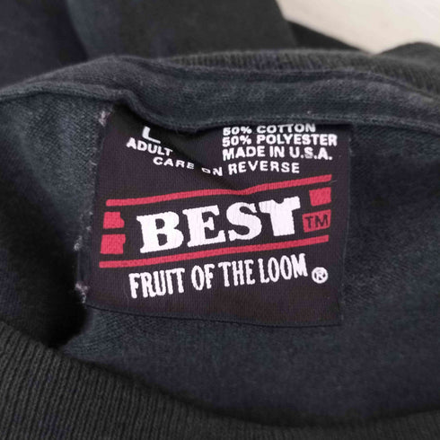 フルーツオブザルーム FRUIT OF THE LOOM 90s USA製 プリントクルーネックTシャツ メンズ JPN:L