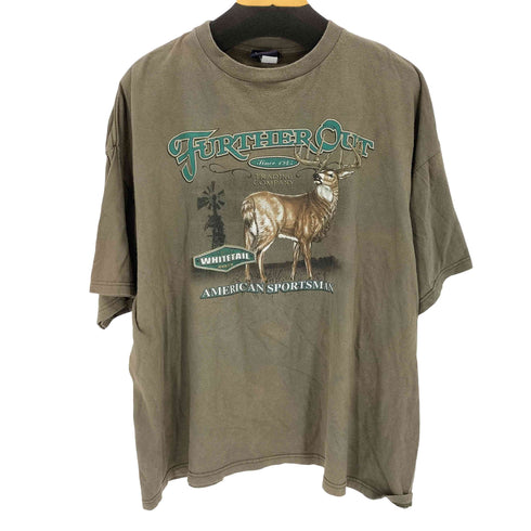 USA製 アニマルプリントクルーネックTシャツ メンズ JPN:XL