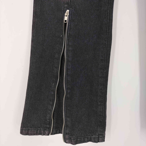 ARGUECULTURE FLONT ZIP MICRO FLARE DENIM PANTS メンズ JPN:S
