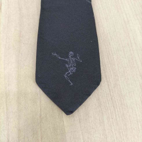 アレキサンダーマックイーン Alexander McQueen スカル刺繍ネクタイ メンズ