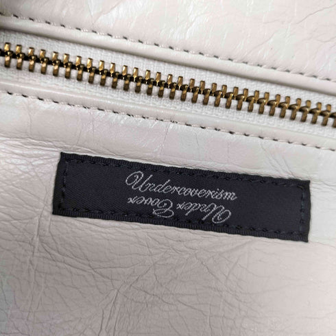 アンダーカバー UNDERCOVER 22AW LEATHER RIDERS BAG WE MAKE NOISE NOT CLOTHES ライダース デザイン レザー トート バッグ メンズ