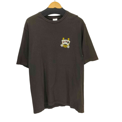 ラッキーブランド LUCKY BRAND Knit-Wear USA製 トランプ ダイス 13 両面 プリント Tシャツ メンズ import:L