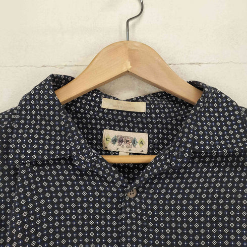 カンピアモダ CAMPIA MODA レーヨン開襟シャツ メンズ