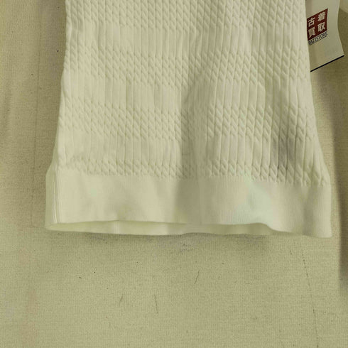 トミーヒルフィガー TOMMY HILFIGER ナイロン混 コットン ケーブルニット レディース import:S