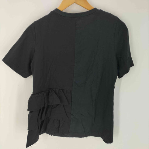スーアンダーカバー Sue UNDERCOVER ギャザー フリル 切替 半袖 Tシャツ レディース JPN:1