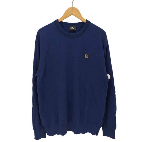 ポールスミス Paul Smith シマウマ刺しゅう コットン クルーネックニット メンズ JPN:L