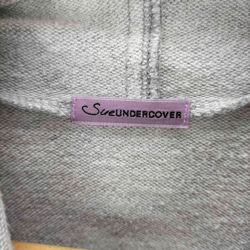 スーアンダーカバー Sue UNDERCOVER サイドジップ アシンメトリー プルオーバー フーディ パーカー レディース JPN:1