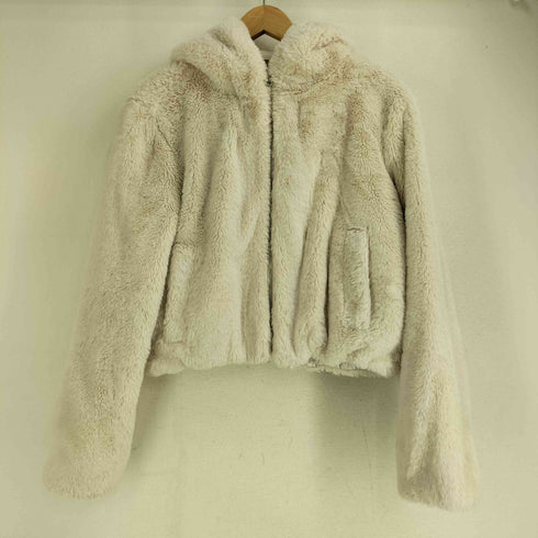 ザラ ZARA フェイクファー ジップアップ ジャケット レディース import:XS