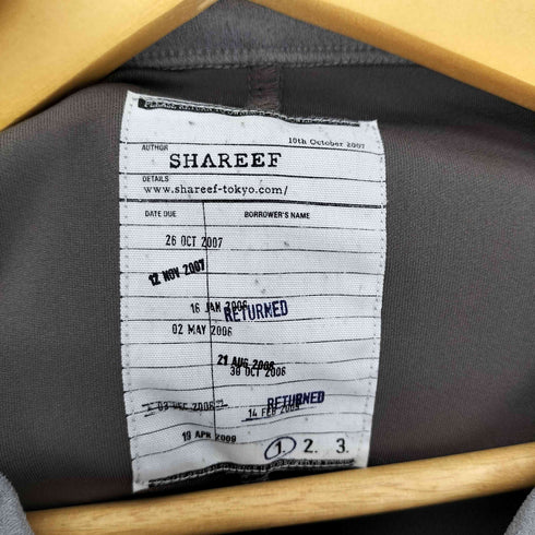 シャリーフ SHAREEF BARBED WIRE MICRO SUEDE SWEAT バーブド ワイヤー マイクロ スウェード スウェット メンズ JPN:1