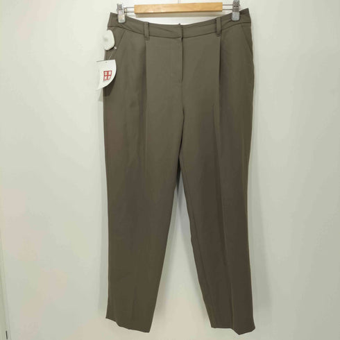 ナチュラルビューティーベーシック NATURAL BEAUTY BASIC 【洗える/防シワ】ポリエステルドビーセットアップ パンツ レディース L