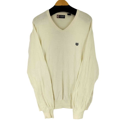 チャップスラルフローレン CHAPS RALPH LAUREN ロゴ刺繍 Vネック ニット メンズ JPN:XL