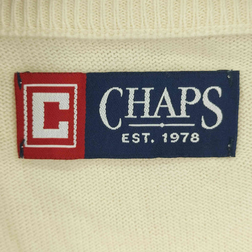 チャップスラルフローレン CHAPS RALPH LAUREN ロゴ刺繍 Vネック ニット メンズ JPN:XL