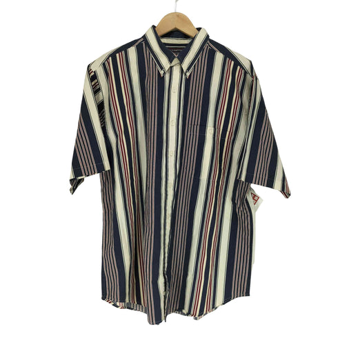 ラウンドツリーアンドヨーク roundtree&yorke ボタンダウンストライプシャツ メンズ import:L