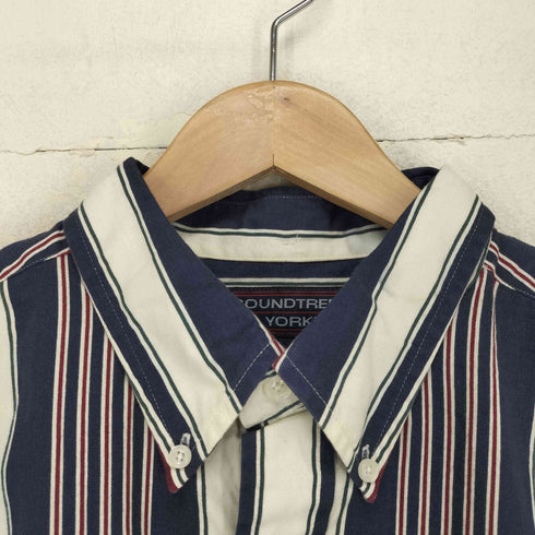 ラウンドツリーアンドヨーク roundtree&yorke ボタンダウンストライプシャツ メンズ import:L