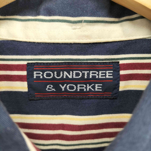 ラウンドツリーアンドヨーク roundtree&yorke ボタンダウンストライプシャツ メンズ import:L