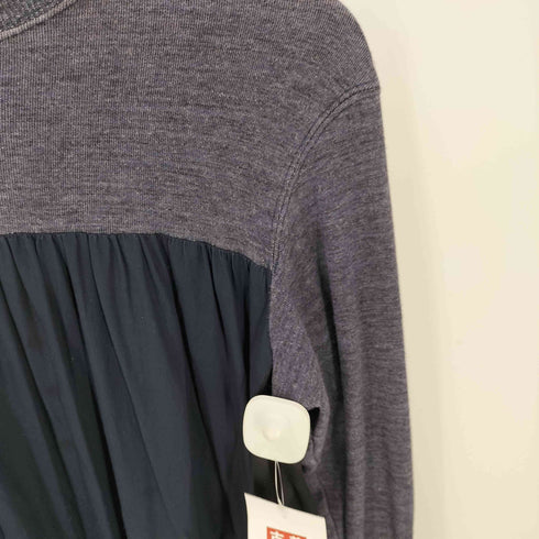 スーアンダーカバー Sue UNDERCOVER 20SS スウェット ドッキング ギャザー OP ワンピース レディース JPN:1