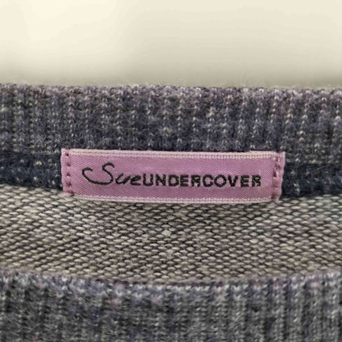 スーアンダーカバー Sue UNDERCOVER 20SS スウェット ドッキング ギャザー OP ワンピース レディース JPN:1