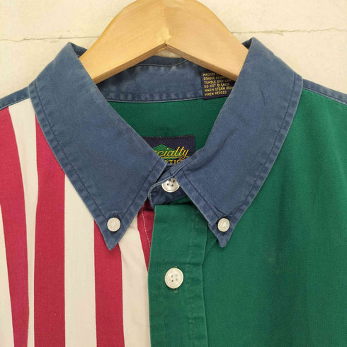 ボタンダウンストライプシャツ メンズ import:XL