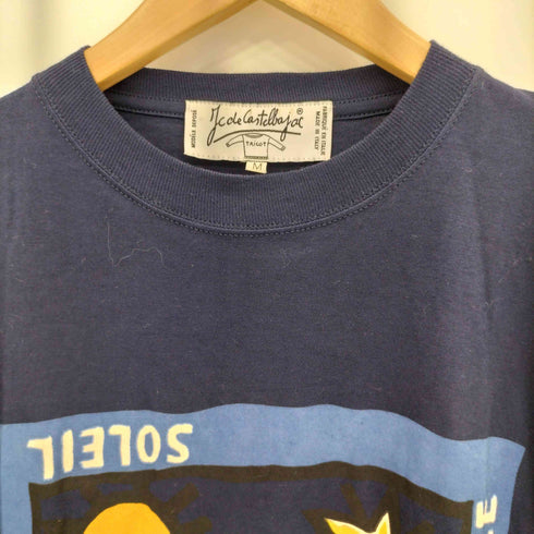 カステルバジャック CASTELBAJAC 90-00s イタリア製 フロントプリント クルーネックTシャツ メンズ import:M