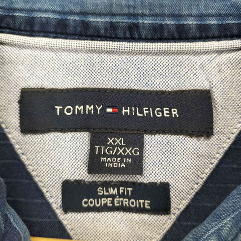 トミーヒルフィガー TOMMY HILFIGER ボタンダウンストライプシャツ メンズ import:XXL