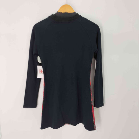 BETTY‘S BLUE SHINJI ABE ユニオンジャック リボンデザイン 切替 チェックワンピース レディース JPN:9号