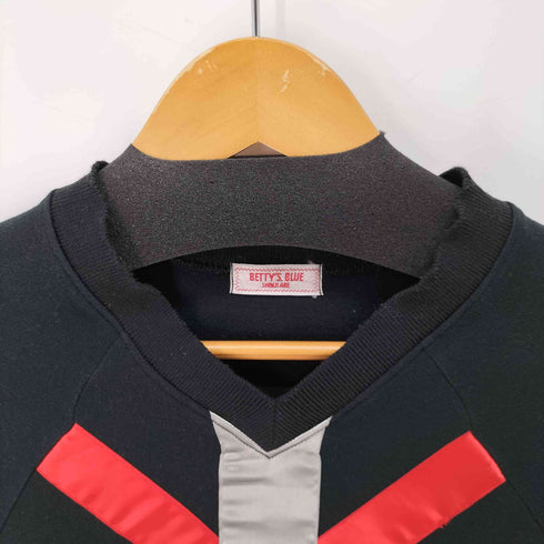 BETTY‘S BLUE SHINJI ABE ユニオンジャック リボンデザイン 切替 チェックワンピース レディース JPN:9号