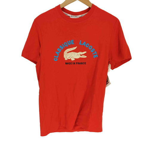 ラコステ LACOSTE カレッジロゴ オーガニック コットン Tシャツ メンズ import:S