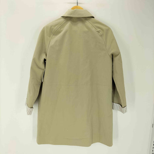 アーペーセー A.P.C. 裏地ストライプ コットン ステンカラー バルマカーン コート レディース 34