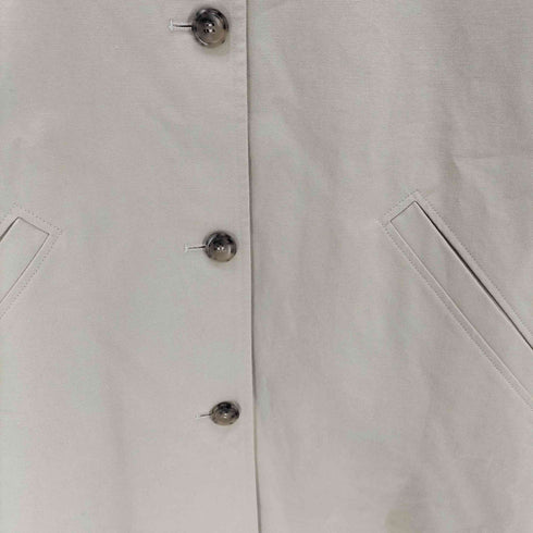 アーペーセー A.P.C. 裏地ストライプ コットン ステンカラー バルマカーン コート レディース 34