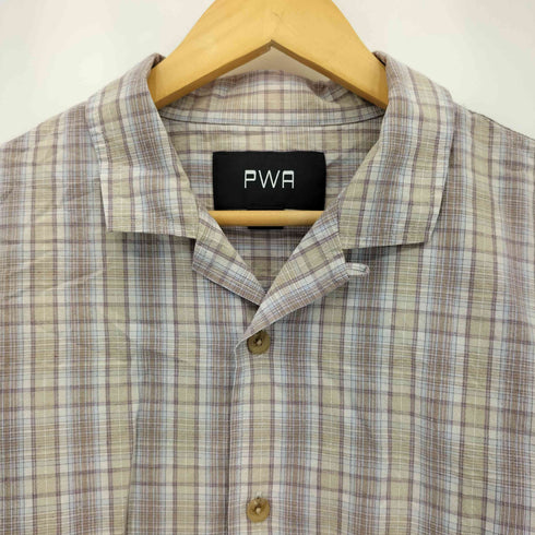プア PWA LINEN MIX O/C SHIRT リネンミックス 長袖シャツ メンズ SMALL