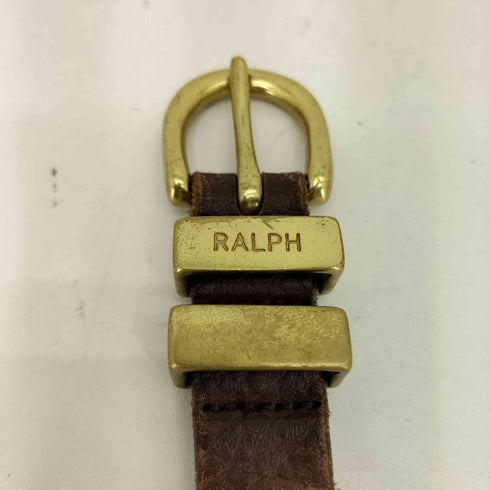 ラルフローレン RALPH LAUREN ゴールドバックル レザーベルト レディース