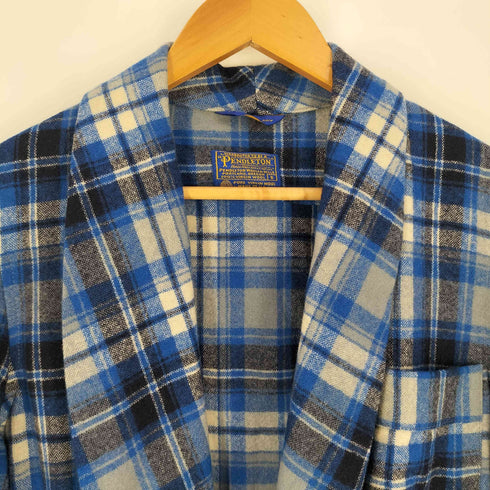 ペンドルトン PENDLETON 70-80s USA製 ウール チェック ガウンコート メンズ import:S