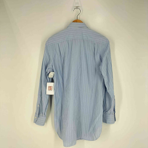 エルメネジルドゼニア Ermenegildo Zegna regular fit マチ付き コットン ストライプシャツ メンズ 40 15 1/2