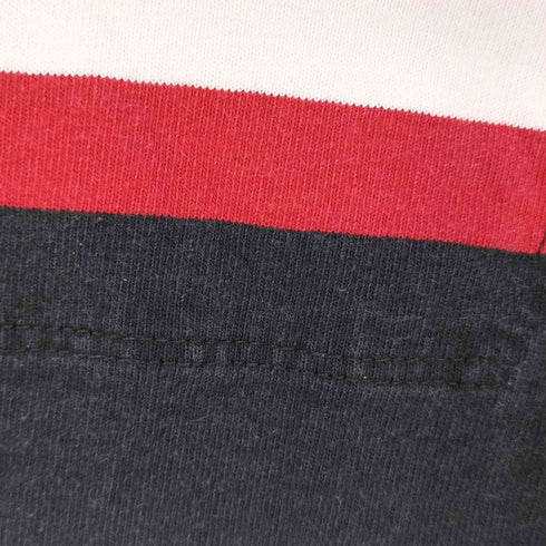 ポロバイラルフローレン Polo by RALPH LAUREN 90s ポニー刺繍 ボーダー ラガーシャツ メンズ import:L