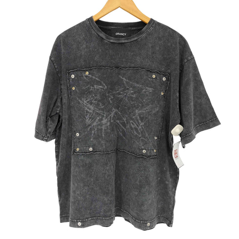 grancy Scribble Graphic Pigment Tee メンズ JPN:L
