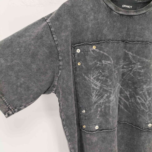 grancy Scribble Graphic Pigment Tee メンズ JPN:L